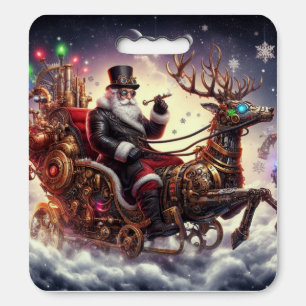 Santa/Reindeer steampunk Christmas/winter Seat Cushion