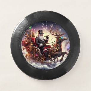 Santa/Reindeer steampunk Christmas/winter Wham-O Frisbee