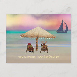 Santa Reindeer Tropical Island Summer Holiday