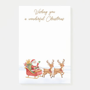 Santa Reindeers Christmas Post-it Notes