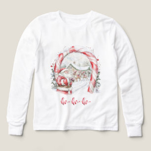 Santa Reindeers Christmas Tri-Blend Shirts