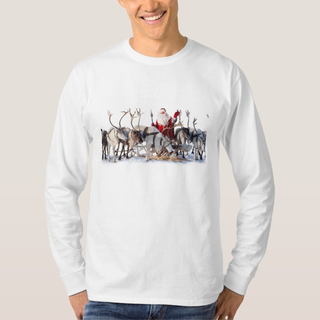 Santa Reindeers T-Shirt (Front)