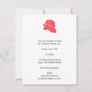 Santa (Retro Letterpress Style) Invitation