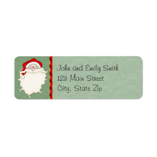 Santa Claus Return Address Labels | Zazzle