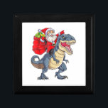 Santa Riding Dinosaur T rex Christmas Boys Men Xma Gift Box<br><div class="desc">Santa Riding Dinosaur T rex Christmas Boys Men Xmas</div>
