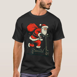 Santa Riding Electric Scooter T-Shirt