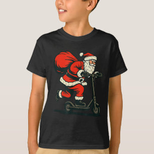 Santa Riding Electric Scooter T-Shirt