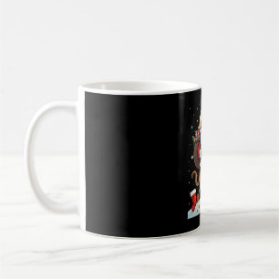 Santa Riding Reindeer Siamese Cat Christmas Tree L Coffee Mug