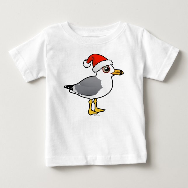 Santa Ring-billed Gull Baby T-Shirt (Front)