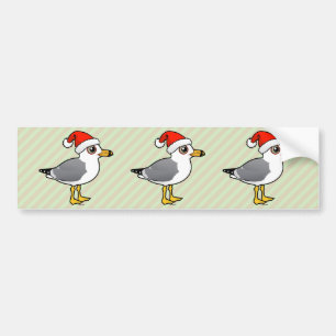 Santa Ring-billed Gull Bumper Sticker