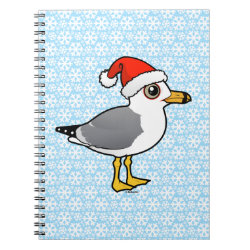 Santa Ring-billed Gull Photo Notebook (6.5