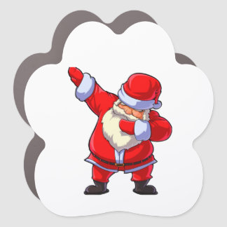 Santa Rock Car Magnet