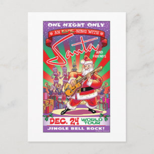 Santa Rocks! Holiday Postcard