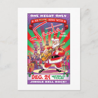 Santa Rocks! Holiday Postcard