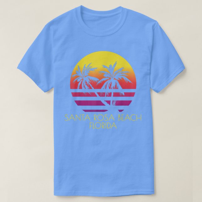 Santa Rosa Beach Florida1006  T-Shirt (Design Front)