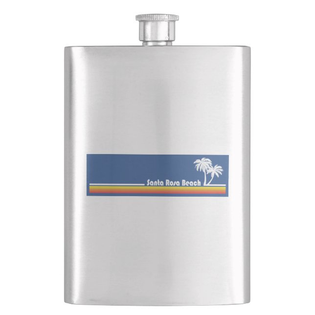 Santa Rosa Beach Florida Flask (Front)
