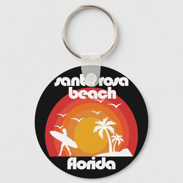 Santa Rosa Beach,Florida Keychain (Front)