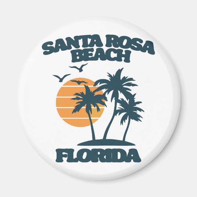 Santa Rosa Beach Florida  Magnet (Front)
