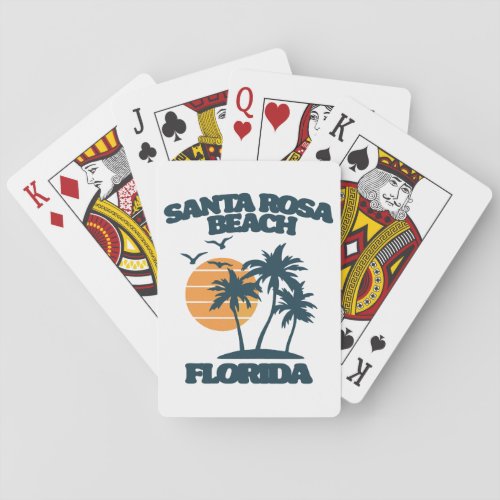 Santa Rosa Beach Florida  Playing Cards