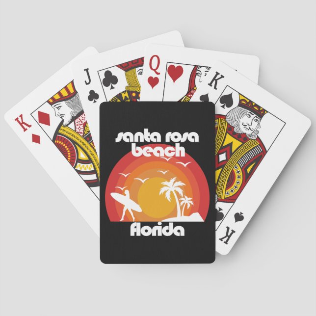 Santa Rosa Beach,Florida Poker Cards (Back)