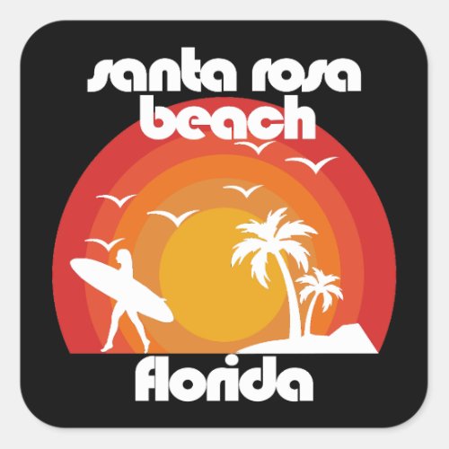 Santa Rosa BeachFlorida Square Sticker