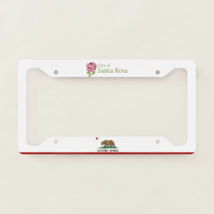 Santa Rosa (California) city flag License Plate Frame