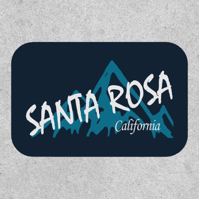 Santa Rosa California Mountains Patch (Front)