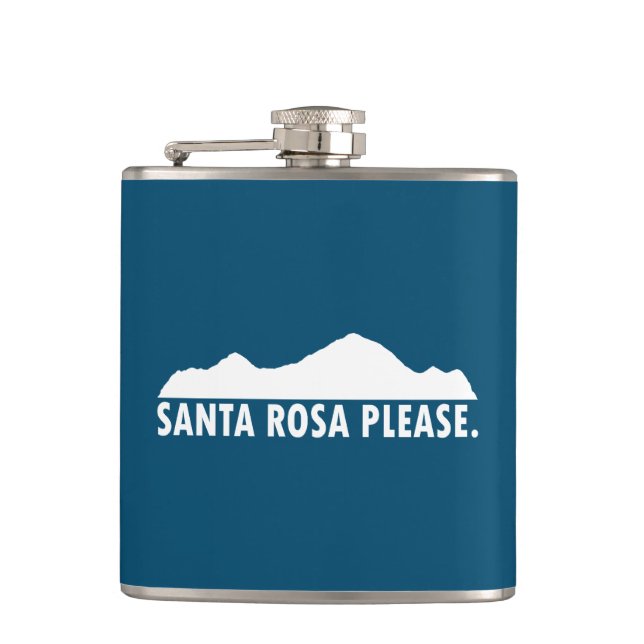 Santa Rosa California Please Flask (Front)