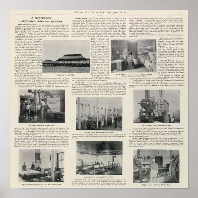 Santa Rosa, California Poster (Front)