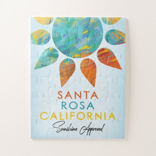 Santa Rosa California Sunshine Travel Jigsaw Puzzle