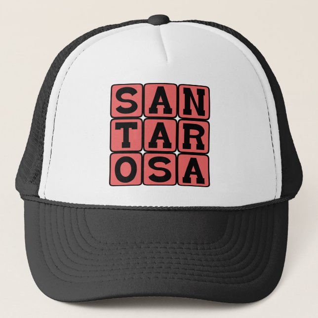 Santa Rosa, City in California Trucker Hat (Front)