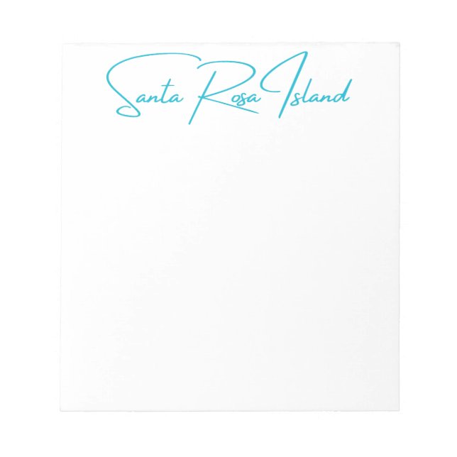 Santa Rosa Island Notepad (Front)