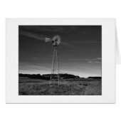 " Santa Rosa Plateau Windmill " Black and White (Front Horizontal)