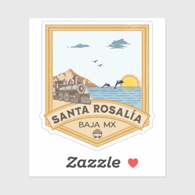 Santa Rosalia Baja California Sur Mexico Sticker (Sheet)