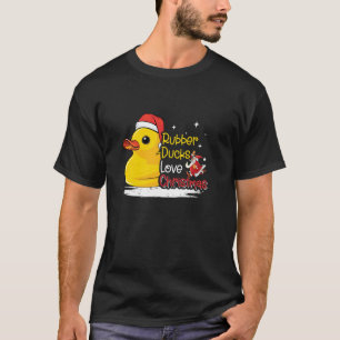 Santa Rubber Ducky Xmas Duckie Funny Rubber Duck C T-Shirt