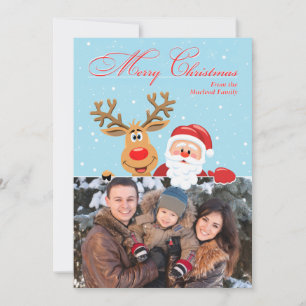 Santa & Rudolph Christmas Card