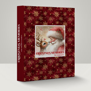 Santa Rudolph Festive Xmas Winter Memory Binder