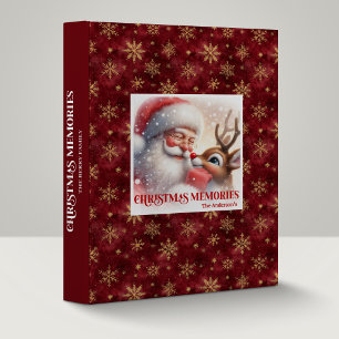 Santa Rudolph Xmas Christmas Photo Album Binder