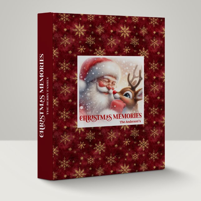 Santa Rudolph Xmas Christmas Photo Album Binder (Santa Rudolph Xmas Christmas Photo Album Binder)