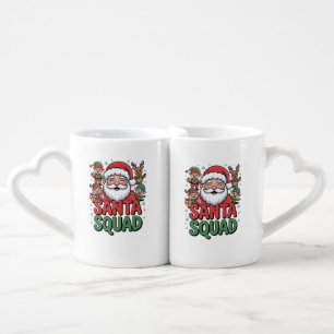 Santa’s Bad Influence (Funny Santa Squad) Coffee Mug Set