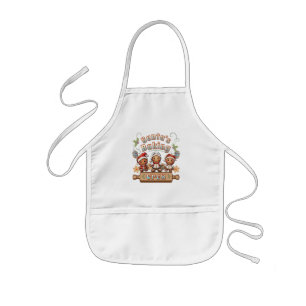 Santa’s Baking Crew Christmas Cookies Kids' Apron