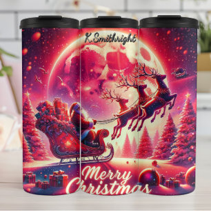 Santa’s Celestial Sleigh Ride Thermal Tumbler