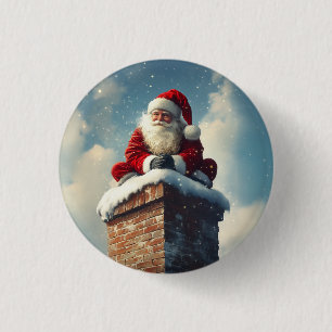 Santa’s Chimney Pause: A Winter’s Smile Button