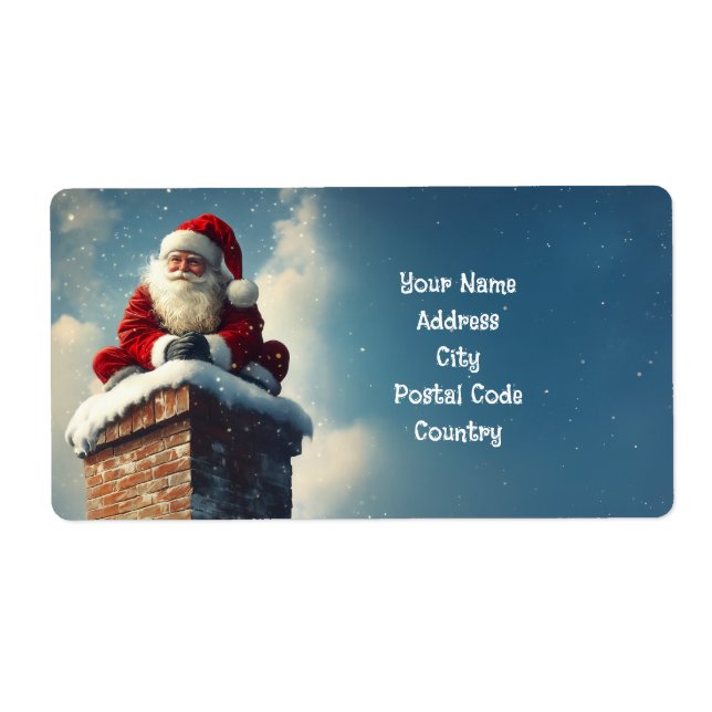 Santa’s Chimney Pause: A Winter’s Smile Label (Front)