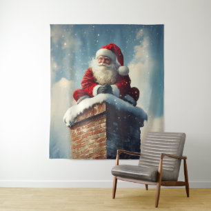 Santa’s Chimney Pause: A Winter’s Smile Tapestry