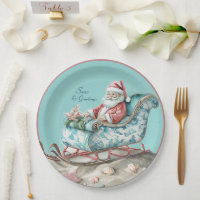 Santa’s Chinoiserie Sleigh on beach