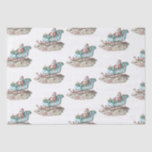 Santa’s Chinoiserie Sleigh on the Beach  Tissue Paper<br><div class="desc">Wrap your holiday gifts with coastal magic using our Santa’s Chinoiserie Sleigh on the Beach tissue Paper! This unique tissue paper beautifully blends seaside charm with festive Christmas spirit, featuring a watercolor design of Santa's chinoiserie-style sleigh, decorated with seashells and coral, resting on a sandy beach. Perfect for adding a...</div>