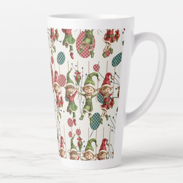 Santa’s Christmas Elf Latte Mug (Right)