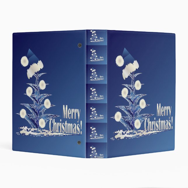 Santa s Christmas tree Mini Binder (Background)