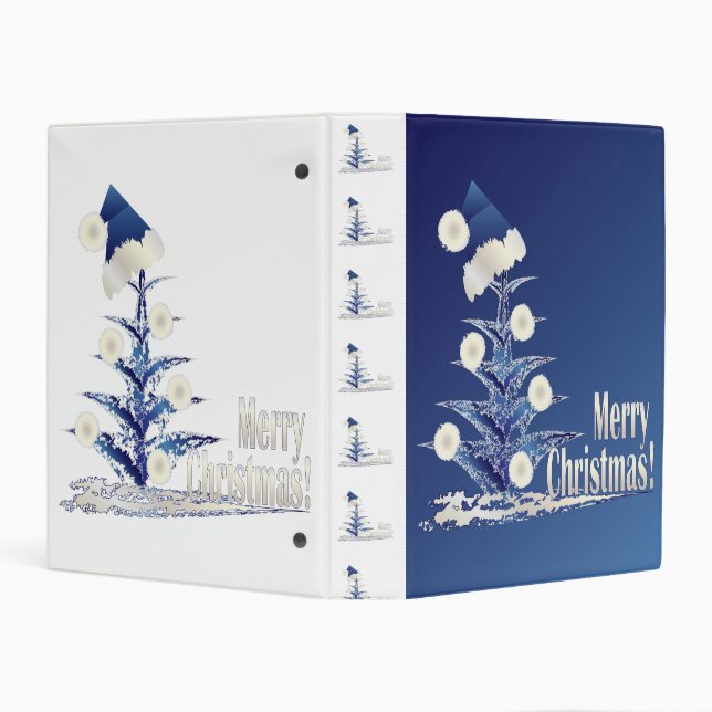 Santa s Christmas tree Mini Binder (Background)